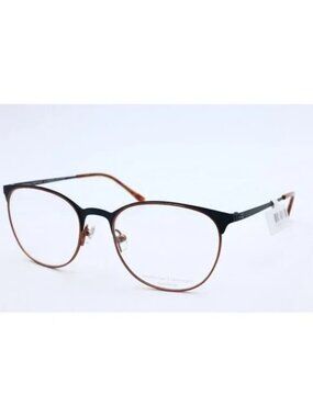 New Prodesign Denmark 3168 c.6621 Women's Brown Black Round Eyeglasses 51mm